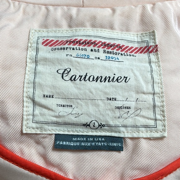 ANTHROPOLOGIE Cartonnier blush blazer - Picture 7 of 11